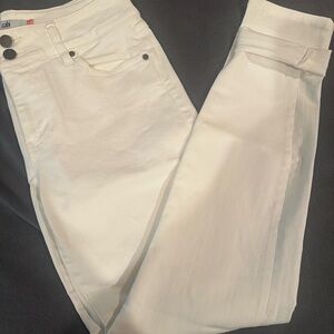 Cabi Cinch Skinny white jeans size 8